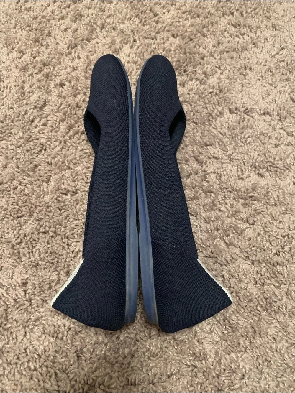 Rothy's Navy Knit Ballet Flats Size 11